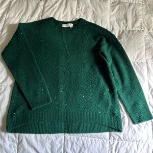 Green girls sweater size 16